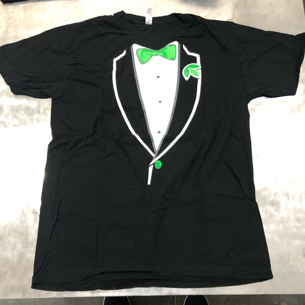 Black tux shirt